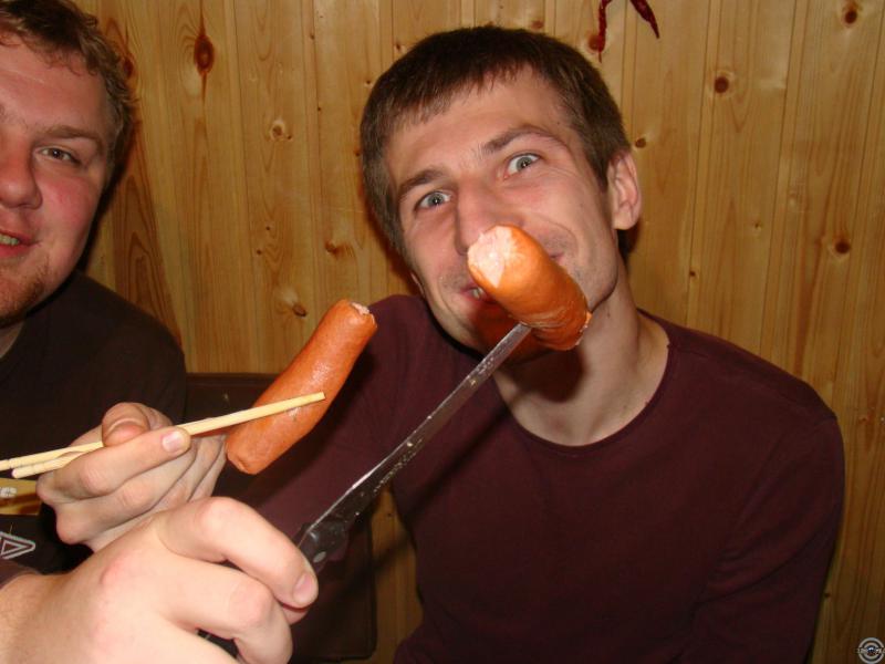 с сосисками