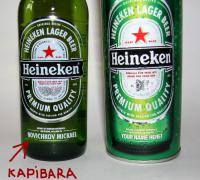 капибара на бутылке хейникен
