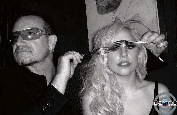 Боно и Lady GaGa Боно и Lady GaGa